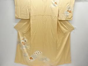 絞り花更紗模様刺繍訪問着